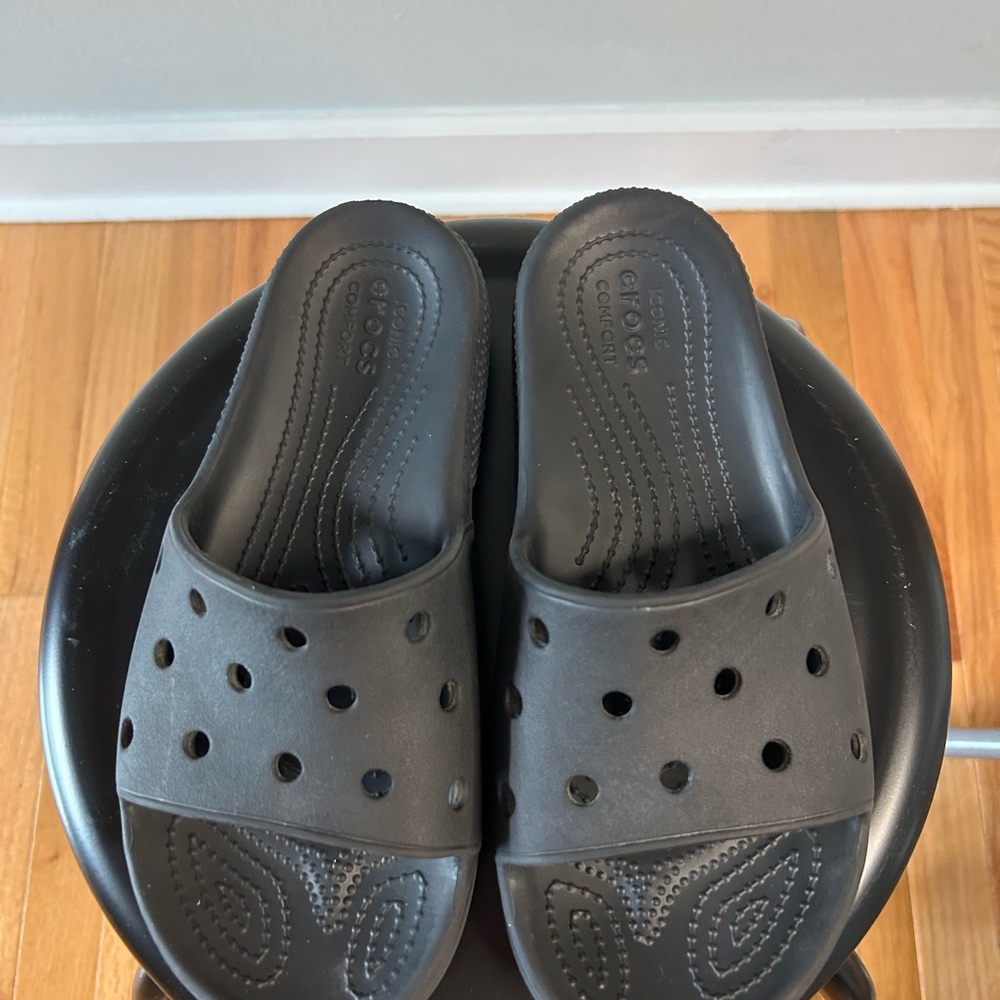 CROCS Women's Black Slide Sandals